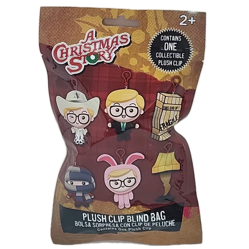 A Christmas Story Plush Clip Blind Bag - Sealed Bag! Toy Gift Backpack Clip‎